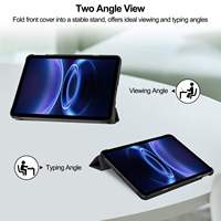 Étui pour tablette Redmi K Pad 2 2026 SE 9.7, Pad Mini 8.8, Pad 7 Ultra 14, 5 Pro 12.4, en cuir PU magnétique à trois volets avec support rigide