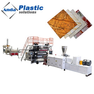 Línea de producción de láminas de mármol de PVC Anda, máquina de láminas UV, máquina para fabricar tableros de mármol Artificial de PVC - Product Image 1