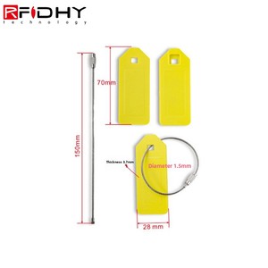 Mini Etiqueta NFC RFID Reutilizable, Sello Electrónico con Cable de Acero para Seguridad de Contenedores, Monitoreo de Camiones, Protección de Activos, Gestión de la Cadena de Suministro - Product Image 2