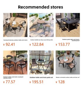 Muebles de Comedor para Exteriores Fáciles de Limpiar, Silla con Brazos para Todo Clima, Mesa y Sillas Cuadradas para Reuniones Familiares en el Patio - Product Image 5