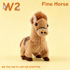W2TOY Poupée en peluche cheval électronique interactif <span class=keywords><strong>qui</strong></span> <span class=keywords><strong>marche</strong></span>, <span class=keywords><strong>parle</strong></span> <span class=keywords><strong>et</strong></span> abaisse la queue, jouet animal de compagnie simulé, cadeaux doux <span class=keywords><strong>et</strong></span> interactifs pour enfants de 3 ans <span class=keywords><strong>et</strong></span> plus - Product Image 1