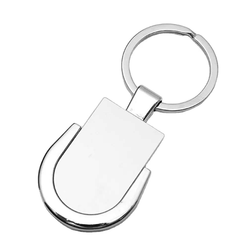 2024 Factory Hot Sale Custom Your Own Logo Blank Keychain Metal With Laser Logo Key Chian