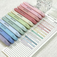 Lot de surligneurs pastel Macaron en gros – Stylos surligneurs multi-couleurs esthétiques à pointe biseautée pour l'école et le bureau
