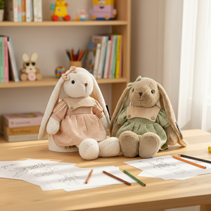 Peluches al por Mayor, Conejito Dulce de Peluche Suave para Dormir, Abrazar, Comodidad y Regalo para Fiestas de Cumpleaños Infantiles, Día de San Valentín - Product Image 1