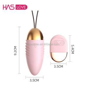 HASLOVE marchio telecomando vibratore uovo 10 metri gamma 10 modalità di vibrazione AAA batterie Dildo vibratore Dildo - Product Image 6