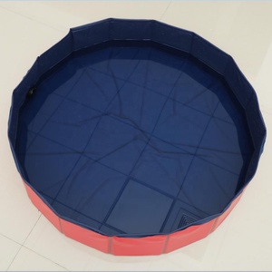 อ่างอาบน้ำพกพาสำหรับสัตว์เลี้ยงแบบพับได้ ทำจาก PVC สำหรับสุนัข ใช้เป็นสระน้ำสำหรับสุนัข หรืออ่างน้ำแข็ง พร้อมอุปกรณ์เสริมสำหรับการอาบน้ำและกรูมมิ่งสุนัข - Product Image 4
