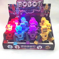 2025 vente en gros modifiable Robot Design Pop Tube jouet LED soulagement du Stress Stretch Fidget Pop ventouse jouets