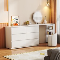 Commode en acier avec plusieurs tiroirs, armoire de rangement pour chambre à coucher, meubles de maison