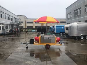 Commercial Hot Dog Cart Tricycle Small Size Hot Dog Shape Design Food Cart Snack Food Mobile Service Equipped Trolley - Product Image 2