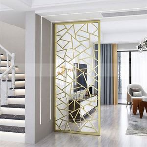 Divisor de Habitaciones Plegable, Biombo Metálico Móvil para Habitaciones, Pantalla Decorativa Moderna - Product Image 5