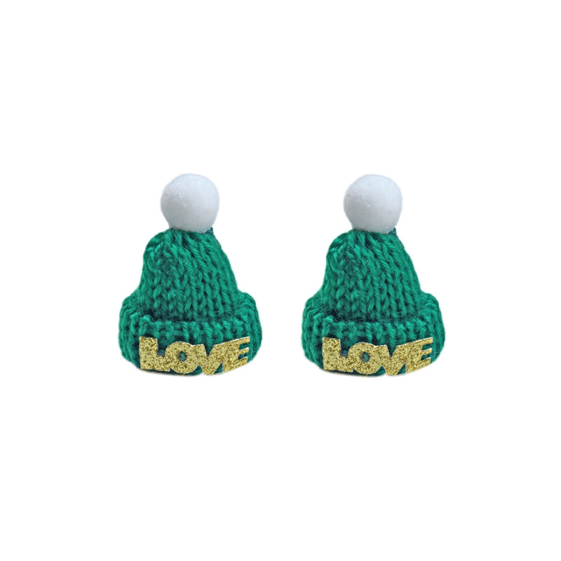 Avec lettres (bonnet de Père Noël vert)