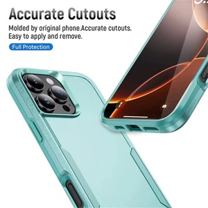 Funda Protectora 2 en 1 para Teléfono Móvil, Resistente a Impactos, de PC y TPU, para iPhone 18 <span class=keywords><strong>Pro</strong></span> <span class=keywords><strong>Max</strong></span>, 17 Air, 16E, 15, 14 Plus, 13, 12, <span class=keywords><strong>11</strong></span>, XR, XS - Product Image 4