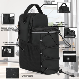 Bolso <span class=keywords><strong>de</strong></span> Gimnasio Magnético Reflectante con Logo Personalizado y Soporte para Botella <span class=keywords><strong>de</strong></span> Agua, Bandolera para Hombre - Product Image 3