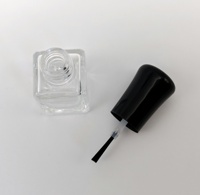Vernis à ongles UV gel de haute qualité en flacon en verre plat avec bouchon à vis, pinceau, marquage à chaud et sérigraphie, 6 ml, échantillon gratuit