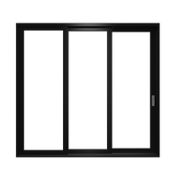 Fenêtres coulissantes en PVC, design moderne, double vitrage UPVC