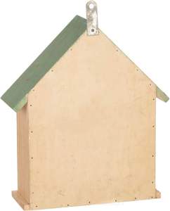 บ้านแมลงไม้ Meetu หลายช่อง สำหรับตกแต่งสวนกลางแจ้ง โรงแรมแมลงสำหรับผึ้งและผีเสื้อ สีเขียวอ่อน บ้านผึ้ง - Product Image 6