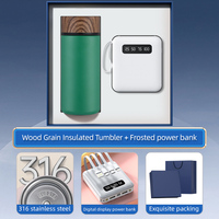Coffret Cadeau d'Entreprise : Bouteille Isotherme, Power Bank, Chargeur, Kits de Bienvenue Personnalisables avec Logo pour Entreprises
