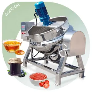 Hot Pot Sauce Equipment Caramel Nuts Cooking Machine Mixer 20l Electric Jacket Kettle with Agitation 20l