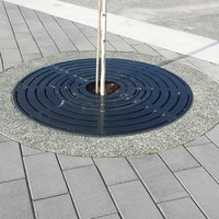 Conception personnalisée de grilles de puits d'arbre en acier pour l'extérieur Grille d'arbre en métal pour trottoir