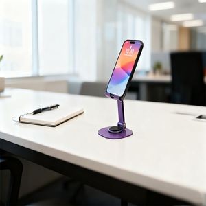 WORKEZ 2025 Nouvelle Arrivée Support de Téléphone Rotatif à 360° en Acier Flexible et Silicone Compatible avec les Appareils de 4,5 à 7 Pouces pour Table, Bureau, Tableau de Bord et Maison - Product Image 5