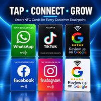 Cartes NFC personnalisées pour les réseaux sociaux, avis sur TikTok, cartes RFID NFC pour les avis positifs des entreprises
