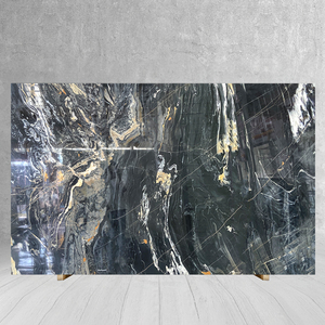 Losa de mármol negro dorado de tinta de lujo para baldosas de suelo Panel de pared de encimera de cocina Escalera de mármol Muebles para el hogar Mesa de comedor - Product Image 1