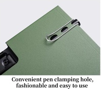 Carpeta de Documentos Personalizada F1703 A4 de Plástico PP Esmerilado con Clip Metálico Resistente, Bolsa de Almacenamiento, Organizador de Documentos Escolares
