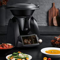 Robot culinaire commercial en acier inoxydable avec maintien au chaud, commande par application, fonctionnement multilingue et alimentation par véhicule