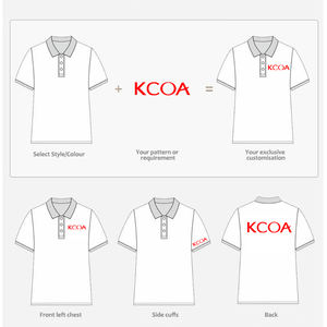 Vente en gros de t-shirts polo à manches courtes polo blanc pour hommes polyester coton brodé imprimé polos personnalisés pour hommes - Product Image 5