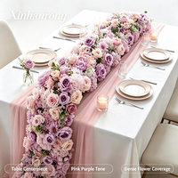Composition florale artificielle de mariage : roses pivoine bordeaux, anthurium vert, fleurs rouges foncées pour arche et allée, boule de fleurs