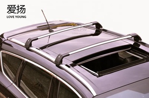 אוניברסלי אירופה סגנון אלומיניום גג שקט צלב בר כבד החובה גגון עבור SUV רכב מתלה מטען - Product Image 3