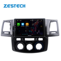 Reproductor de DVD para coche de buena calidad negro UV de 9 pulgadas, pantalla inalámbrica Carplay estéreo Android para TOYOTA Fortuner 2008-2014 Auto AC