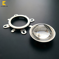 Réflecteur de lentille LED en borosilicate de 45 mm, angle de faisceau de 60° pour éclairage public LED/borne d'éclairage