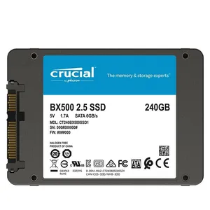 Önemli BX500 250G 500G 1TB SSD 2.5 "3D NAND SATA 3 sabit disk Laptop ve masaüstü durumu