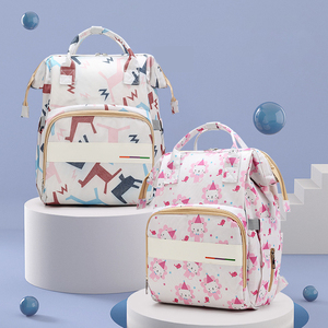 Nueva bolsa de pañales, venta al por mayor, mochila impermeable con estilo para mamá, mochila de viaje, bolsas de pañales para bebés para madre, bolsa de parturienta - Product Image 2