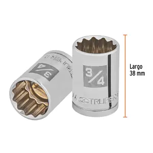 Boîte de 6 douilles à 12 points de 3/4 po, entraînement 1/2 po, TRUPER - Product Image 3