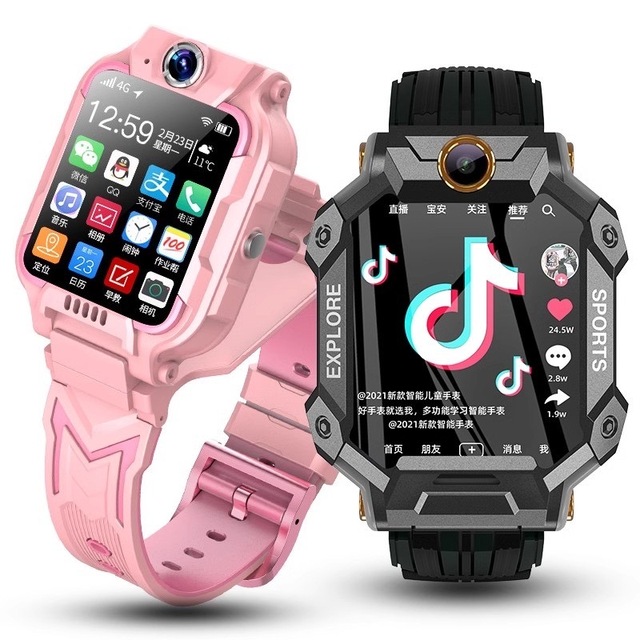 F3-21 Kids 4G GPS Smart Watch 360 Rotating Dual Camera Video Call SOS Tracker for Children