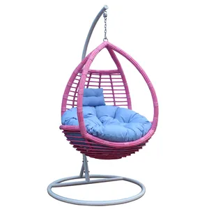 Balcony Wicker Lounge Chairs Indoor In Modern Style Outdoor Courtyard Beach Rattan Woven Single Seat Hanging Egg Swing Chair