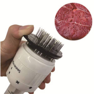 Jeringa de plástico para carne de barbacoa con 3 agujas para aderezar carne de cerdo y salsas, herramienta de cocina ecológica - Product Image 3