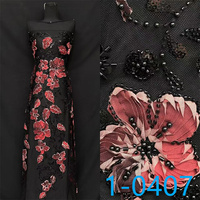 Nouveaux designs de tissus en dentelle pour robes, tissus à sequins à motifs complexes, tissus à sequins de luxe, tissus en dentelle brodés et perlés avec perles, MOQ
