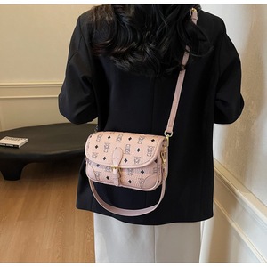 Luxury Designer Inspired Monogram Print Crossbody Shoulder Bag Women Flap Closure With 2 Sizes Wholesale - Product Image 5