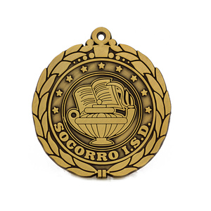 Tùy Chỉnh Hình Kim Loại Kẽm Hợp Kim Hollow Out Men Antique Mạ Rhinestone Royal Knights Templar Huy Chương - Product Image 2