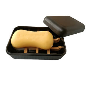 Boîte à <span class=keywords><strong>savon</strong></span> de salle de bain en fibre de bambou sans plastique avec couvercle rectangle naturel porte-<span class=keywords><strong>savon</strong></span> en bambou <span class=keywords><strong>cube</strong></span> égouttoir - Product Image 2