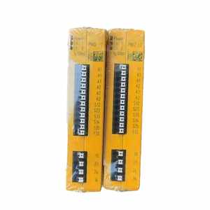 Relais de sécurité à verrouillage 774300 24VDC 100% neuf avec surveillance à double canal, montage enfichable pour la protection d'arrêt d'urgence des machines - Product Image 1