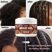 Kit de colle pour perruques OEM à marque privée, tenue forte 30 jours, avec gel de contrôle des bords, gel de tressage, cire capillaire adhésive en stick et produit de fixation