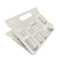 Récipient à bagasse biodégradable personnalisé Boîte à cosmétiques canne à sucre Emballage à clapet en papier carton à clapet en pâte moulée