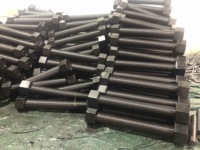 Full Threaded Rod 1/4" 1/2" 3/4" 5/8" A193 B7 Black Plated Threaded Rod Corrosion Resistant High Strength for B16.5 Flanges