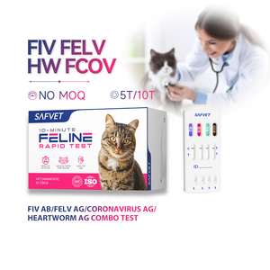 Kedi Fiv Felv Fcov testi antijen testi Felv Fiv Fcov Ag parazitler kedi için hızlı Test kiti - Product Image 5