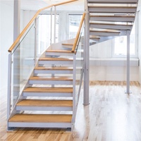 Marches d'escalier en bois de chêne en bois escalier