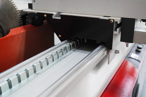 Travail du bois <span class=keywords><strong>menuiserie</strong></span> bois contreplaqué mélamine découpeuse 45 degrés verticale équerrage Table scie panneau coulissant scie Machine - Product Image 4